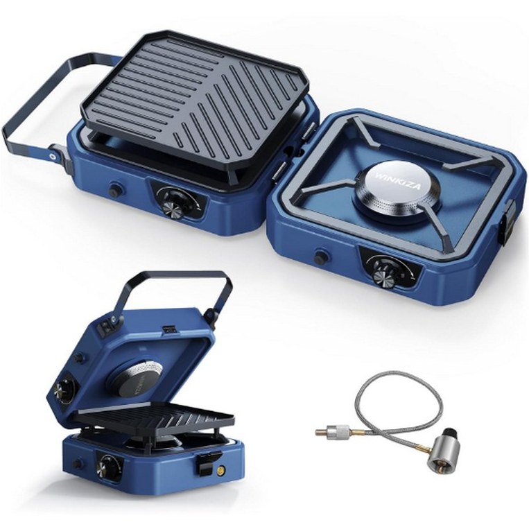 اجاق گاز دو شعله گرين لاين CAamping Stove/2 in 1 Foldable  Greenlion